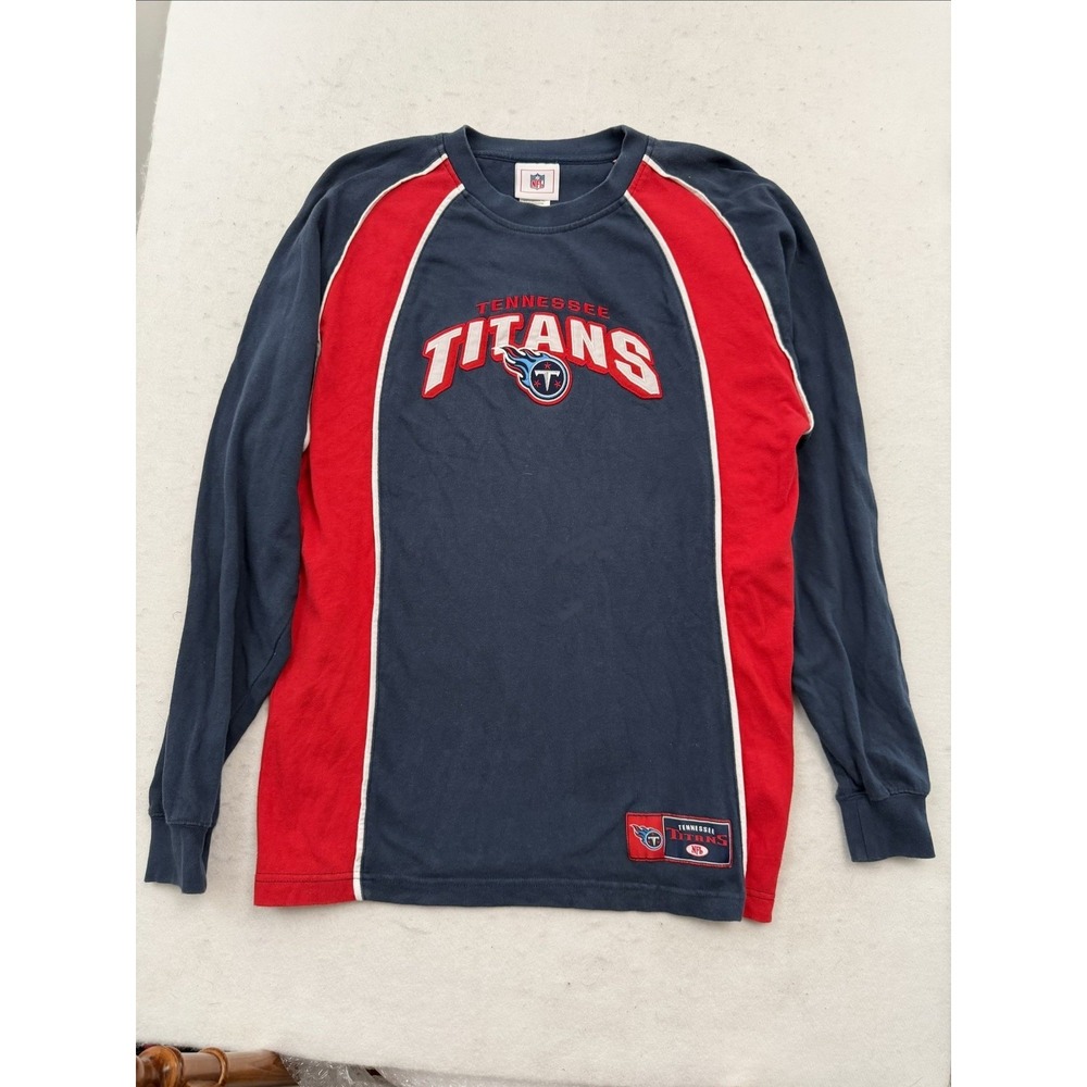 Vintage Tennessee Titans Crewneck‎ Long Sleeve Men's M NFL Blue 90s Embroidered